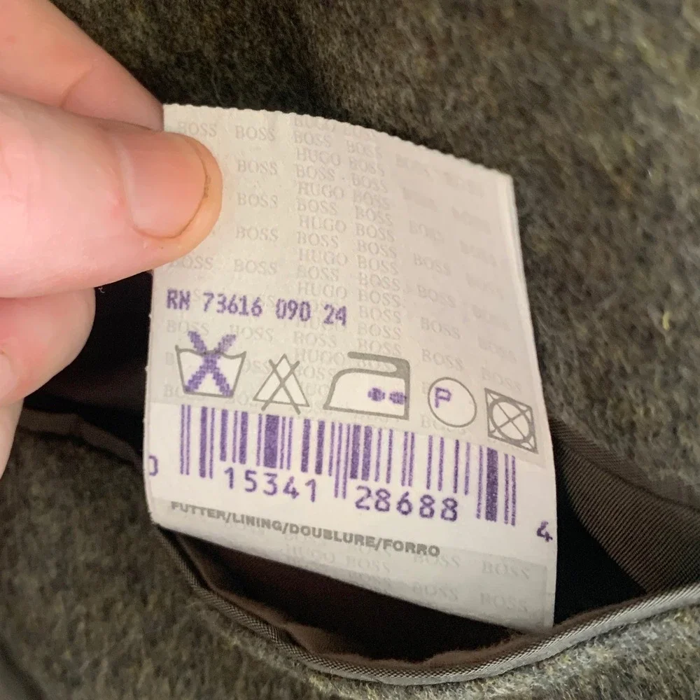 Hugo Boss Sport Coat Mens 42R Olive Original Loden Wool Made USA Heritage Alpine